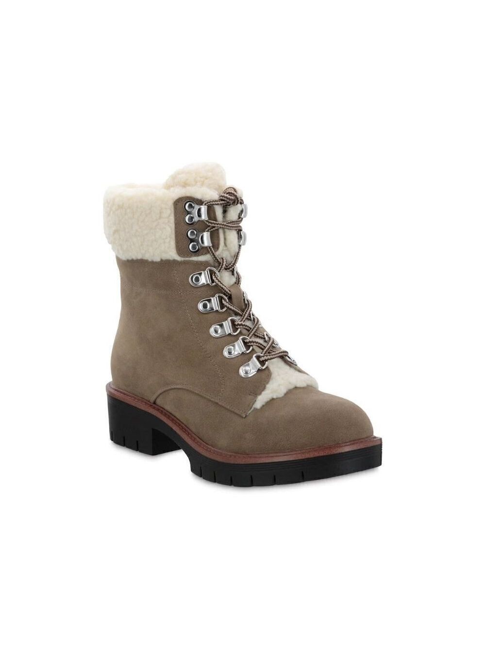 MIA BNWOT "Regis" Combat Boot shearling Hiking Womens Size 8 lace up